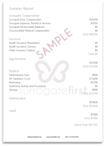 Surrogatefirst full report sample 1