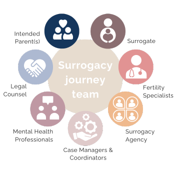 Surrogacy journey team